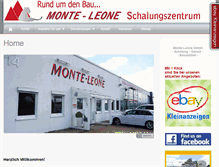 Tablet Screenshot of monte-leone.de